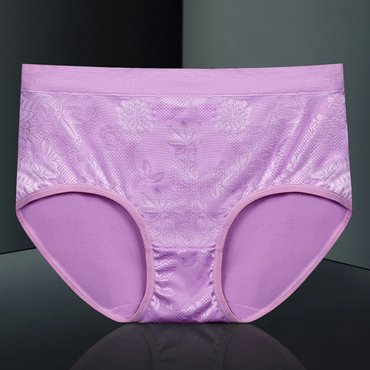 Large elastic comfortable jacquard breathable women's underwear, offering all-day comfort, support, and a perfect fit fo — photo 3