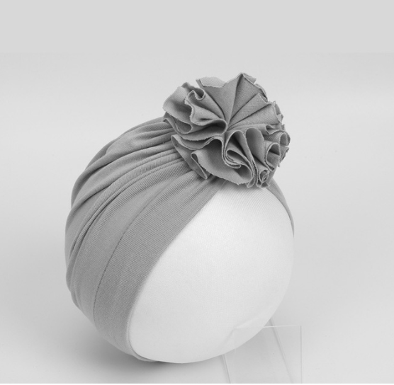 Chapéu de flores para bebês recém-nascidos, turbante indiano para meninas. Conforto e charme para a cabeça da sua bebê, ideal para fotos. — foto 9