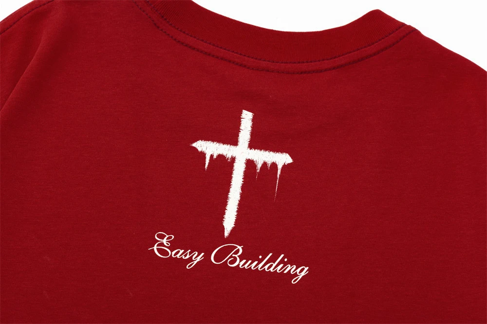Fashion Personality Cross Short-sleeved T-shirt for Men, a stylish and comfortable choice for everyday wear, expressing — photo 8