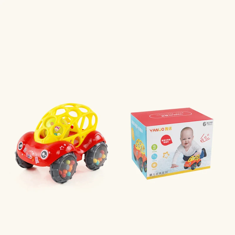 Yanuo Toys Zabavan meki auto igracka inercija klizanja sa šarenim lopticama protiv pada Dečija igračka. Bezbedna i zabavna igra za decu. — foto 3