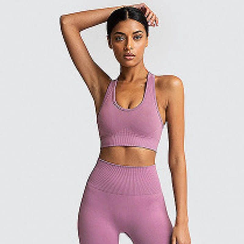Title 10, Pure color seamless yoga sports underwear for u...
