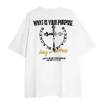 Printed short-sleeved cotton loose men's t-shirt, comfortable and breathable, perfect for everyday wear and casual outin — photo 7