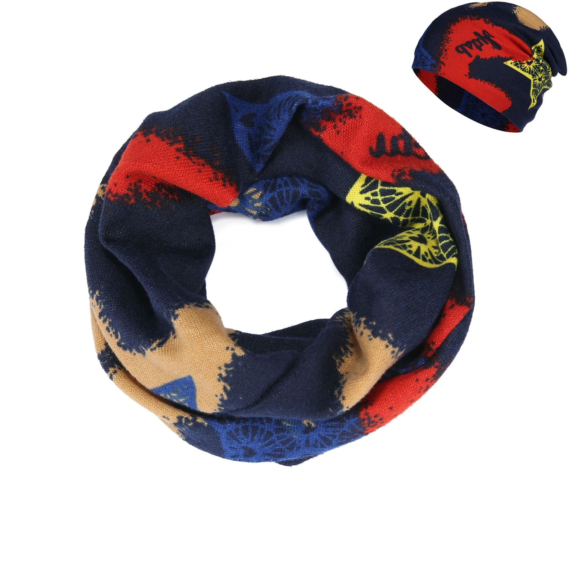 Title 7, Autumn And Winter Pullover Warm Scarf And Hat D...
