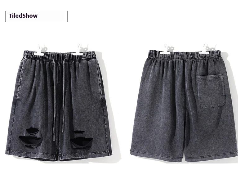 Title 8, Mens Five-Point Knitted Shorts