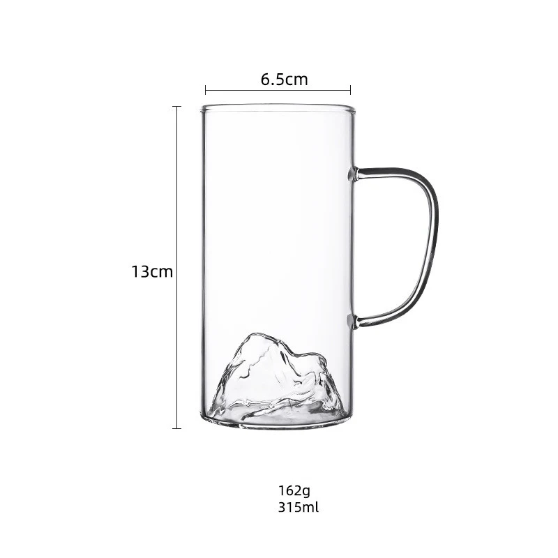 Mountain View Glass Cup Mount Iceberg High Value, designed for cold beverages. Provides stability and style with lasting — photo 1