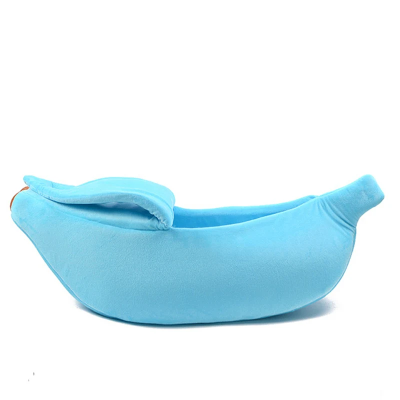 Title 11, Plush Dog Sleeping Bed | Banana Shape Cats Dogs...