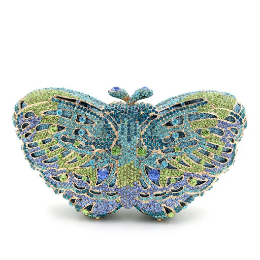 Title 6, Womens Handmade Diamond Butterfly Shaped Chain...