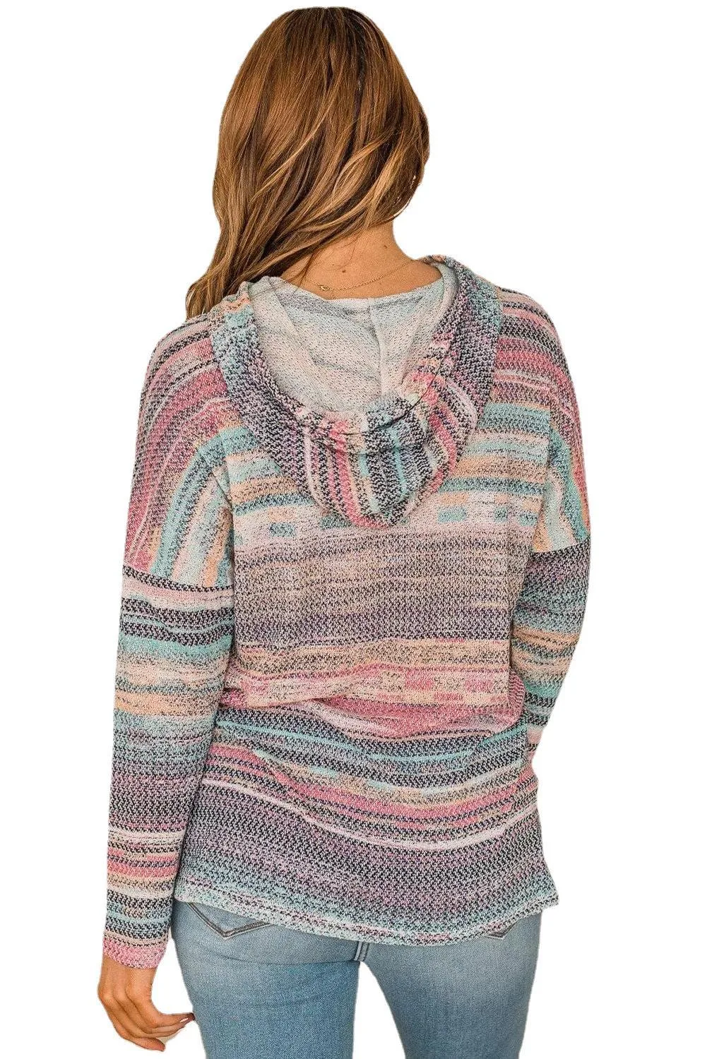Title 5, Womens Striped Printed Round Neck Pullover Cas...