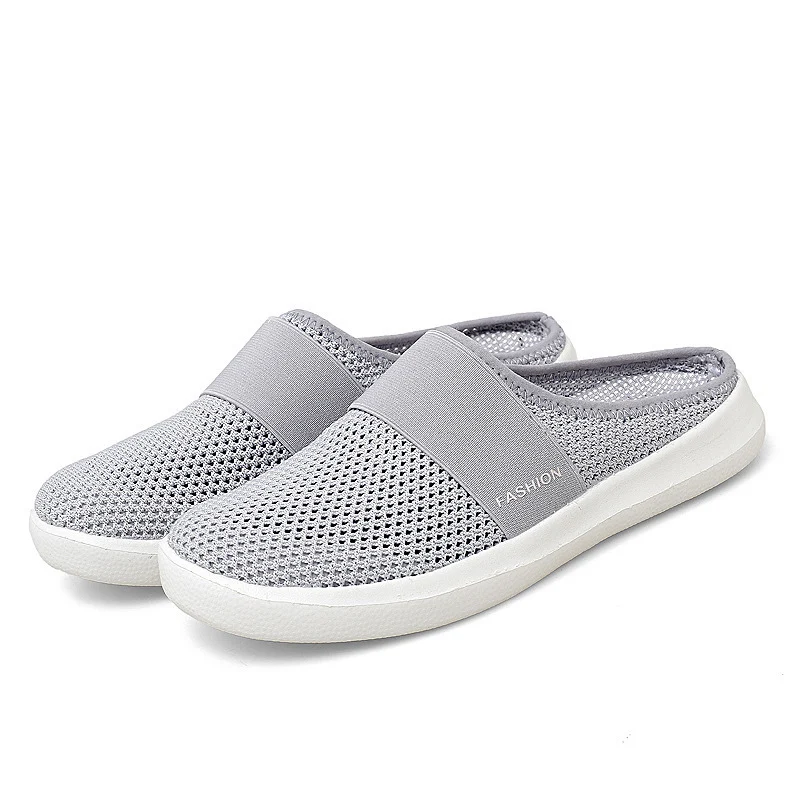 Summer New Style Women's Slippers Baotou Half Toe Bird's Nest Mesh Hole Shoes, breathable and comfortable for hot weathe — photo 6