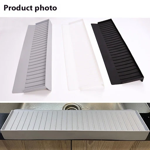 Title 14, New Silicone Sink Edge Splash Shield Protector ...