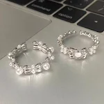 Anillo de diseño francés dulce con lazo, un toque de elegancia y encanto para la mujer moderna. Perfecto para cualquier ocasión. — foto 6