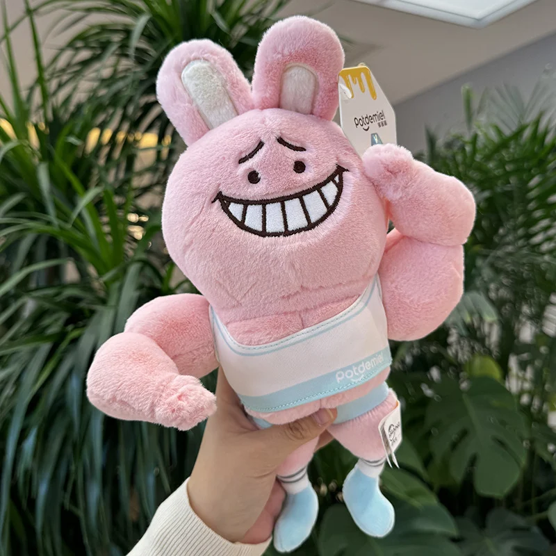 Boneco de pelúcia namorado musculoso engraçado. Diversão garantida com este brinquedo fofinho e divertido. Perfeito para abraçar e rir. — foto 6