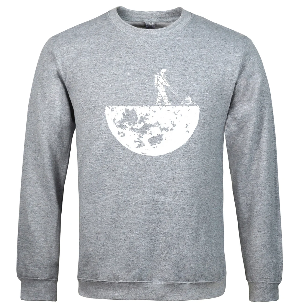 Title 7, Astronaut Print Hooded and Fleece Mens Sweatsh...