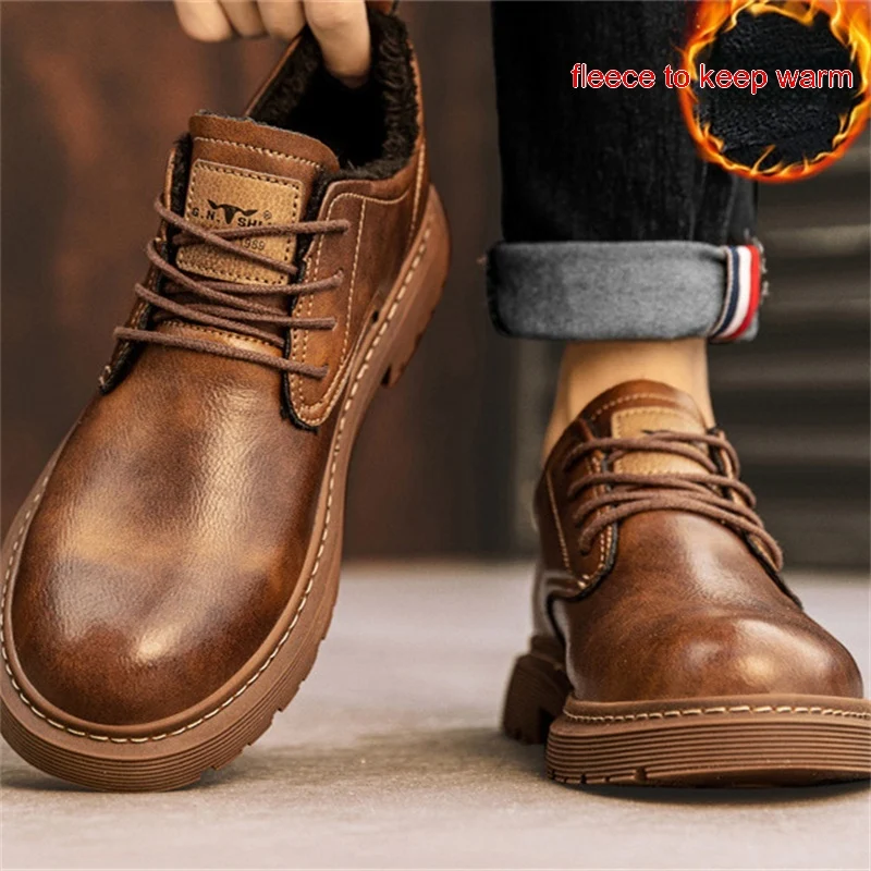 Erkek Casual Ayakkabıları Nefes Alabilir Deri İş & Günlük Kullanım Şık Low Top Tasarım Konforlu ve Çok Yönlü Her Kombine Uygun — Fotoğraf 10