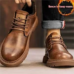 Erkek Casual Ayakkabıları Nefes Alabilir Deri İş & Günlük Kullanım Şık Low Top Tasarım Konforlu ve Çok Yönlü Her Kombine Uygun — Fotoğraf 10