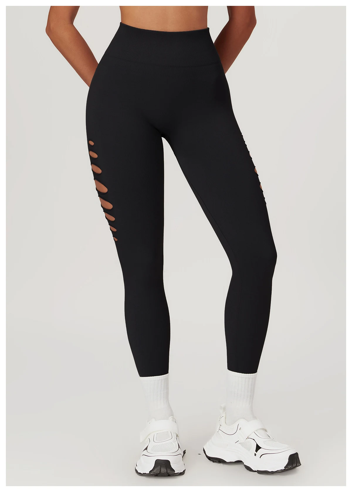 Title 2, European and American Hollow Seamless Skinny Yo...