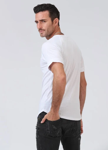 Title 11, Mens solid color button-down top, a versatile ...