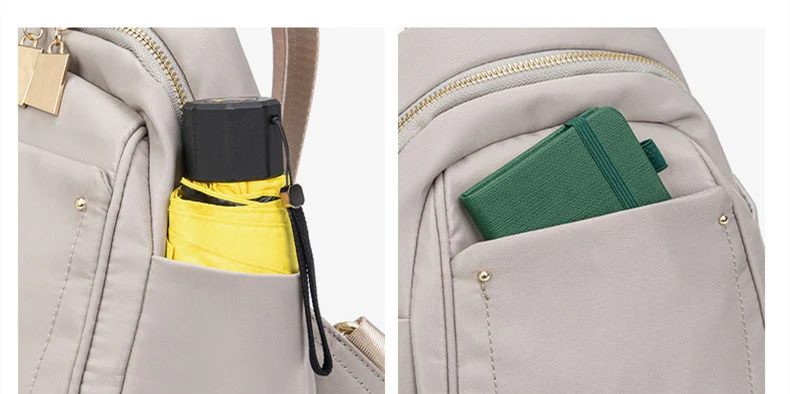 Mochila mini ligera de tela Oxford, sencilla y a la moda, ideal para uso diario y viajes cortos. Perfecta para llevar lo esencial. — foto 5