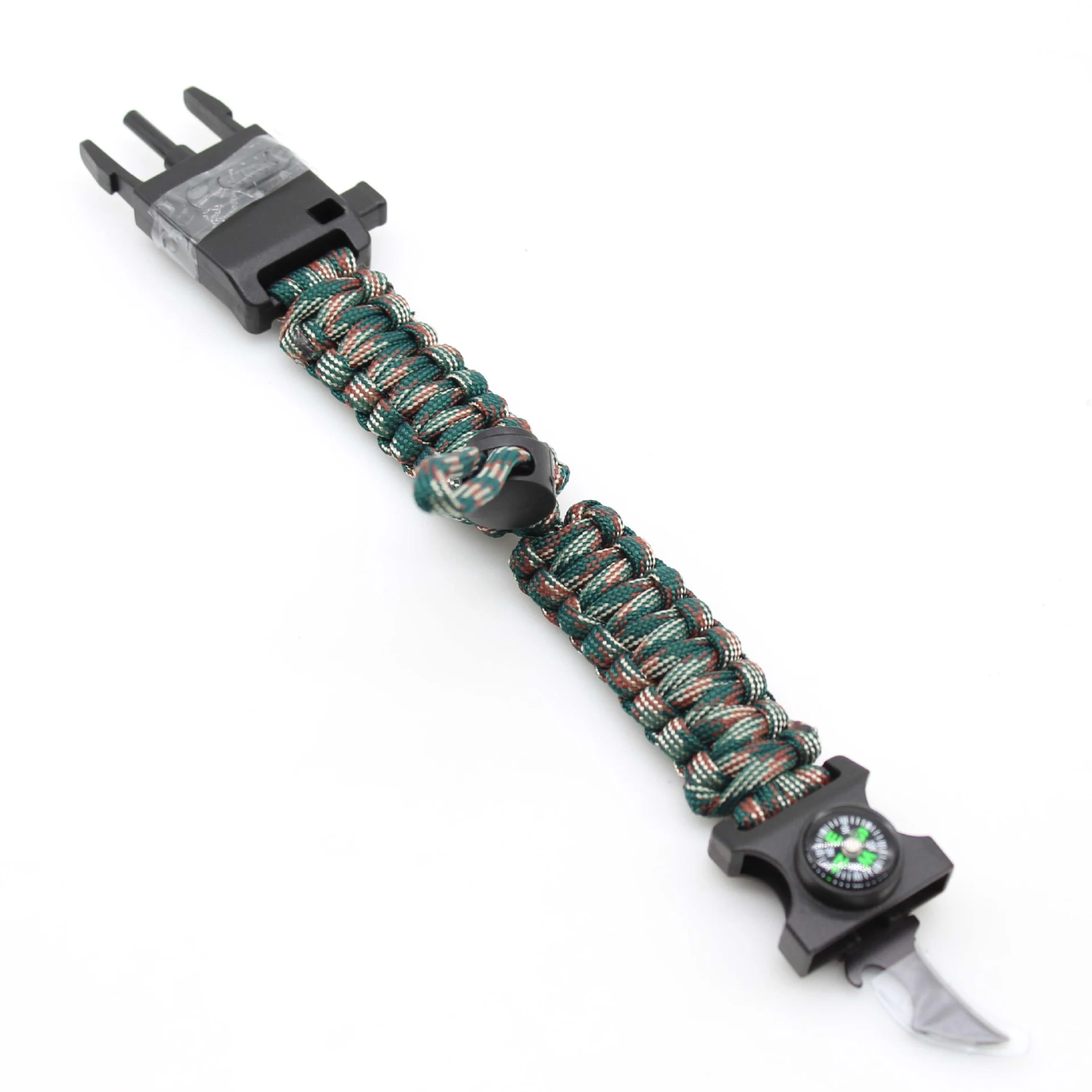 Pulseira de paracord multifuncional para atividades ao ar livre com lâmpada integrada. Iluminação, segurança e utilidade em um só produto. — foto 10