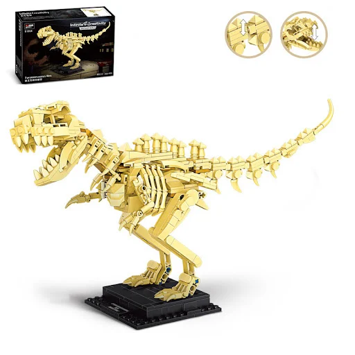Title 4, Dinosaur Skeleton Model Blocks Intelligence Ass...