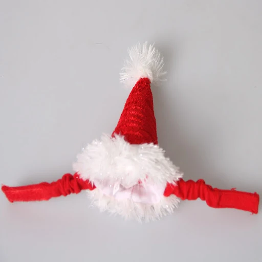 Title 4, Sombrero navideño rojo con diseño de erizo y co...