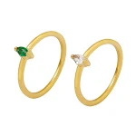 Anel Simples de Moda Feminina Novo Design Elegante Acessório Joia Ideal para Uso Diário ou Presentear. Tendência Atual. — foto 2