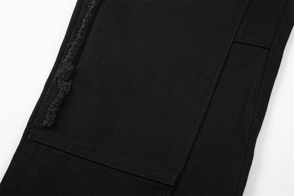 Men's side stitching cat whisker jeans for a stylish look. Comfortable, modern design with a perfect fit. Get yours toda — photo 7