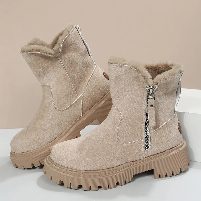 Title 16, Womens Trendy Winter Snow Boots New Short Sued...