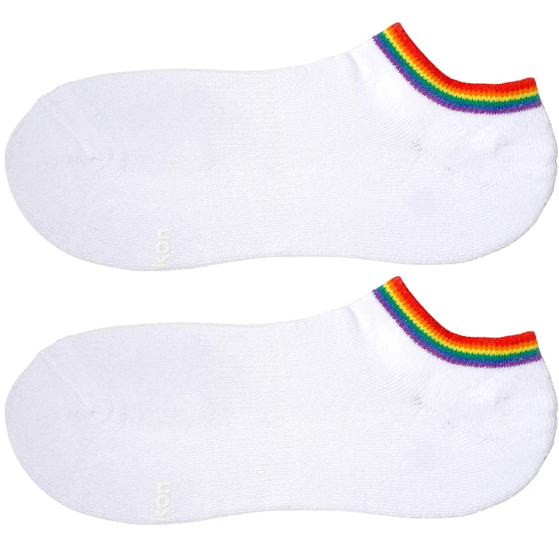 Title 4, Mens rainbow sports cotton socks — Comfortable...