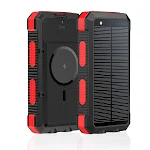 Solar Magnetic Wireless Charger Power Bank 20000 mAh with Outdoor Lighting Waterproof, perfect for camping, hiking, and — photo 21