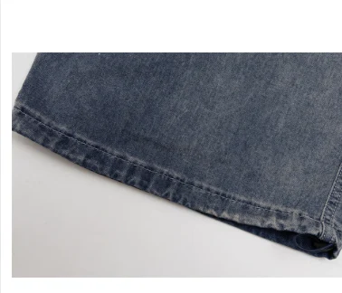 Heren Multi-Pocket Geplooide Cargo Jeans Kleding — foto 5