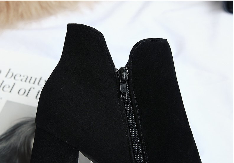Title 6, Plus Fleece Low-top Cotton Boots, warm short bo...