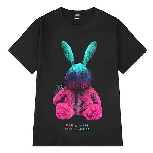 Title 2, Summer Cotton Graffiti Half Sleeve Loose Korean...