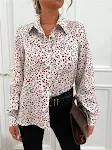 Apricot leopard print