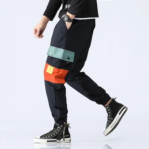 Title 2, Youth loose multi-pocket elastic waist bungee o...