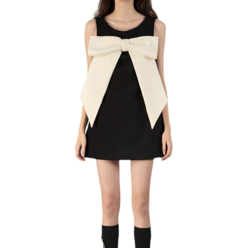 Title 3, Three-dimensional Bow Sleeveless Dress Women