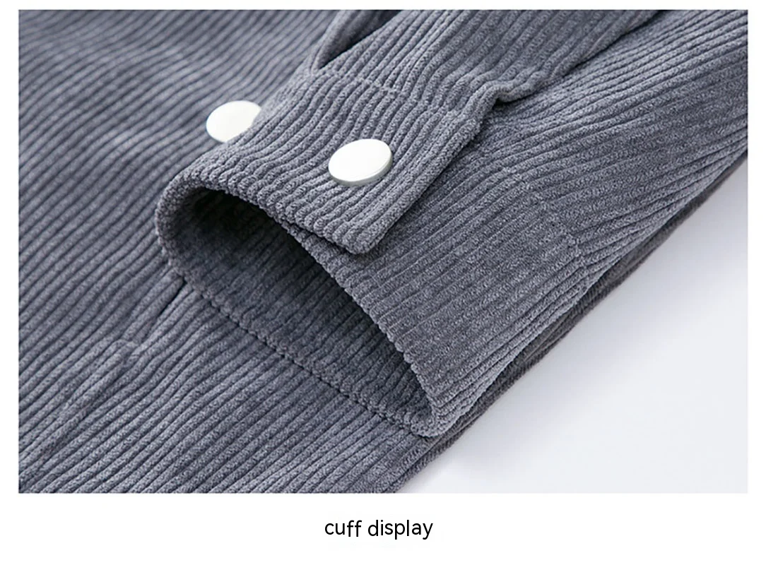 Jaqueta polo casual masculina, moda outono para jovens, estilo moderno e versátil. Design com botões para um visual fácil de combinar. — foto 25