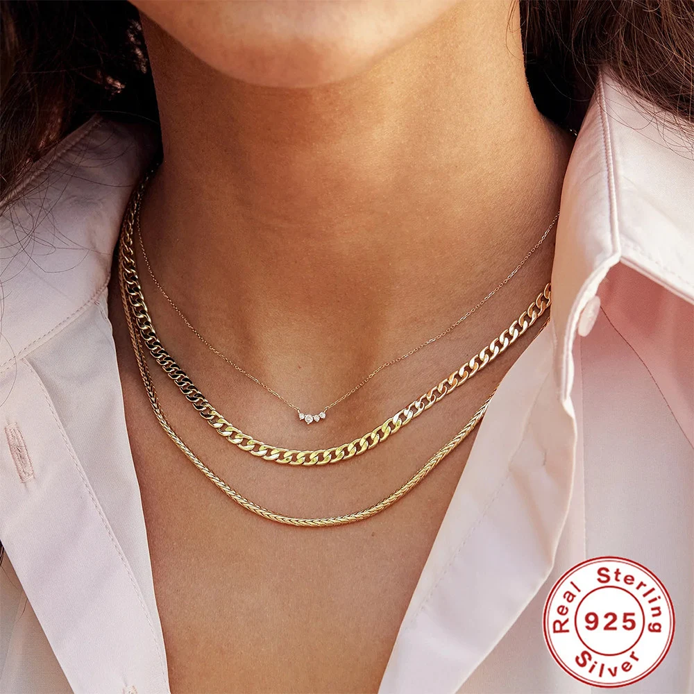 Colar feminino curto em prata S925 com uma única fileira de zircônias cravejadas, combinação elegante e atemporal, ideal para mulheres. — foto 8