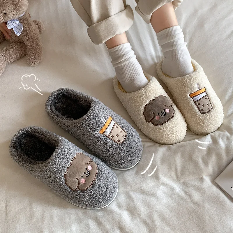 Home Confinement Dormitory Plush Slippers. Super soft and cozy for ultimate comfort while relaxing at home. Enjoy a warm — photo 2