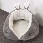 Gray Rabbit Ears Cat Nest