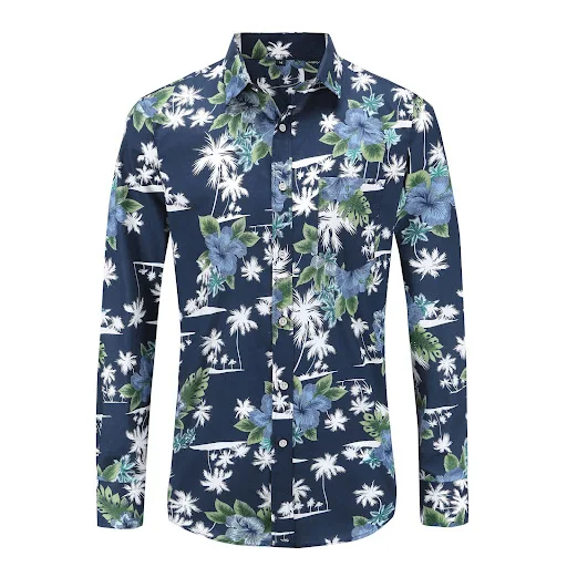 Title 3, Camisa de manga longa impressa masculina