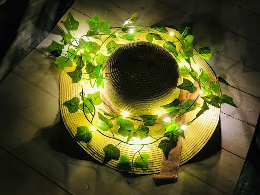 Title 6, Thanksgiving Ivy Lighting Chain Eucalyptus Leaf...