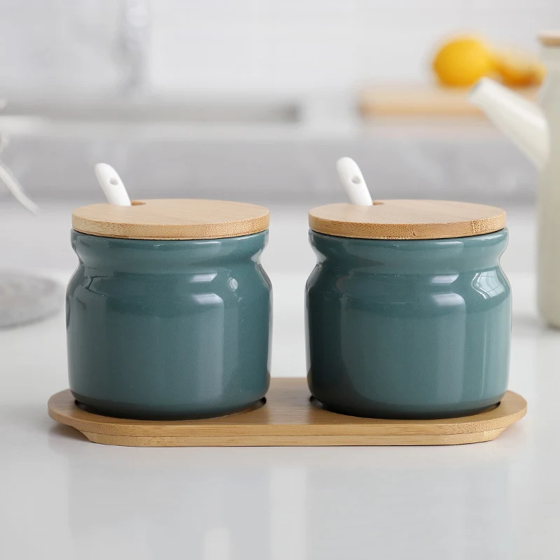 Title 9, Creative Nordic Kitchen Seasoning Pot Ceramic H...
