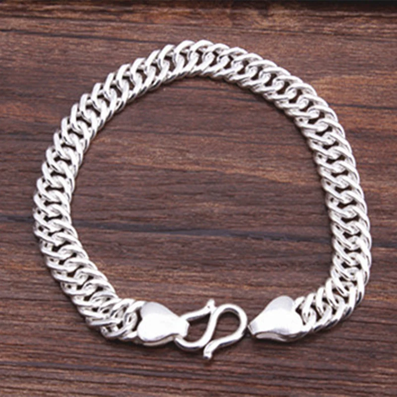 Title 5, Pulseira Chicote de Montaria Prata Esterlina Ma...