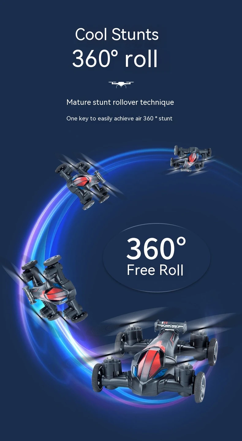 MINI Land And Air Two-in-One Dual-mode UAV Remote Control Aircraft Toy. Enjoy the fun of flying and driving with this ve — photo 6