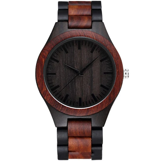 Title 11, Nieuwe houten herenhorloge quartz stijlvolle mo...
