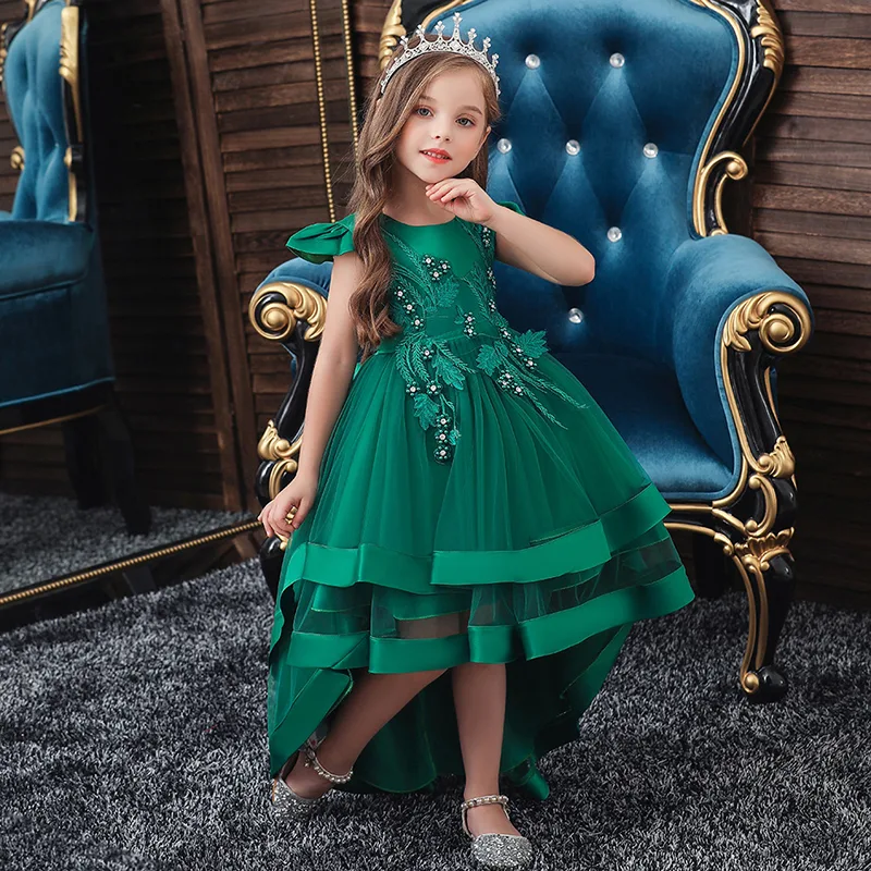 Title 8, Vestido de princesa para meninas, frente curta ...