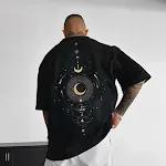 Camiseta Casual Solta Estampada Masculina Conforto e Estilo para o Dia a Dia Tecido Leve e Fresco Caimento Solto Ideal para um Visual Despojado e Moderno — foto 2