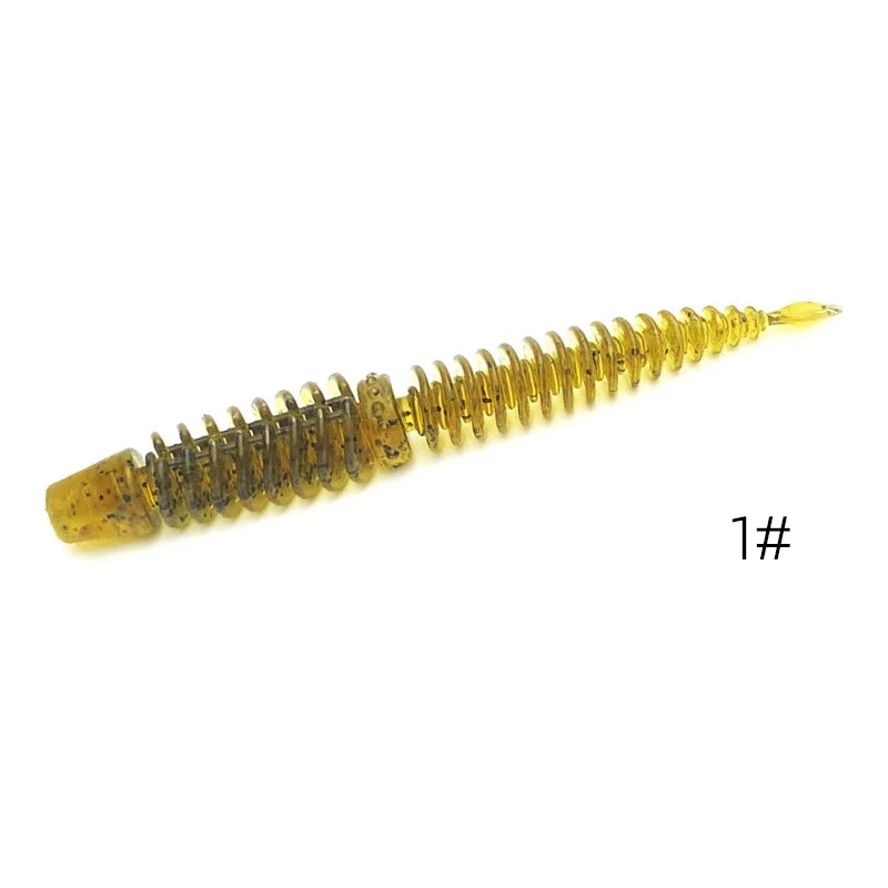 Neuer statischer, schwimmender Wasserköder mit umgekehrtem Gewinde, weichem Schwanz und ganzkörper-Spoiler. Der Softworm-Köder für mehr Fänge. — foto 11
