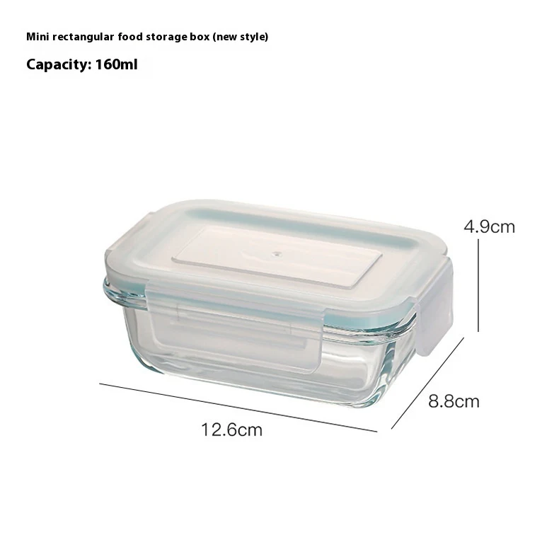 Pote de vidro hermético para almoço, próprio para micro-ondas e alimentos. Mantém a frescura, ideal para aquecer e armazenar refeições. — foto 3
